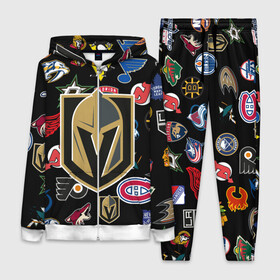 Женский костюм 3D с принтом Vegas Golden Knights (Z) ,  |  | anaheim ducks | arizona coyotes | boston bruins | buffalo sabres | calgary flames | canadiens de montreal | carolina hurricanes | chicago blackhawks | colorado avalanche | columbus blue jackets | dallas stars | detroit red wings | edmonton oil | hockey | 