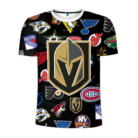 Мужская футболка 3D спортивная с принтом Vegas Golden Knights (Z) , 100% полиэстер с улучшенными характеристиками | приталенный силуэт, круглая горловина, широкие плечи, сужается к линии бедра | anaheim ducks | arizona coyotes | boston bruins | buffalo sabres | calgary flames | canadiens de montreal | carolina hurricanes | chicago blackhawks | colorado avalanche | columbus blue jackets | dallas stars | detroit red wings | edmonton oil | hockey | 