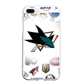 Чехол для iPhone 7Plus/8 Plus матовый с принтом San Jose Sharks (Z) , Силикон | Область печати: задняя сторона чехла, без боковых панелей | Тематика изображения на принте: anaheim ducks | arizona coyotes | boston bruins | buffalo sabres | calgary flames | canadiens de montreal | carolina hurricanes | chicago blackhawks | colorado avalanche | columbus blue jackets | dallas stars | detroit red wings | edmonton oil | hockey | 