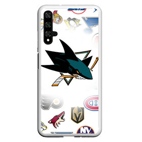 Чехол для Honor 20 с принтом San Jose Sharks (Z) , Силикон | Область печати: задняя сторона чехла, без боковых панелей | anaheim ducks | arizona coyotes | boston bruins | buffalo sabres | calgary flames | canadiens de montreal | carolina hurricanes | chicago blackhawks | colorado avalanche | columbus blue jackets | dallas stars | detroit red wings | edmonton oil | hockey | 