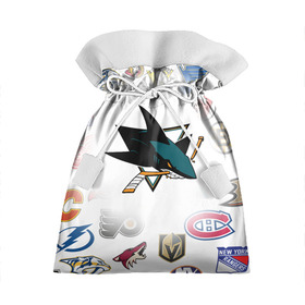 Подарочный 3D мешок с принтом San Jose Sharks (Z) , 100% полиэстер | Размер: 29*39 см | anaheim ducks | arizona coyotes | boston bruins | buffalo sabres | calgary flames | canadiens de montreal | carolina hurricanes | chicago blackhawks | colorado avalanche | columbus blue jackets | dallas stars | detroit red wings | edmonton oil | hockey | 