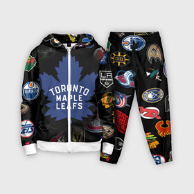 Детский костюм 3D с принтом Toronto Maple Leafs | НХЛ (Z) ,  |  | anaheim ducks | arizona coyotes | boston bruins | buffalo sabres | calgary flames | canadiens de montreal | carolina hurricanes | chicago blackhawks | colorado avalanche | columbus blue jackets | dallas stars | detroit red wings | edmonton oil | hockey | 