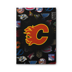 Обложка для автодокументов с принтом Calgary Flames (Z) , натуральная кожа |  размер 19,9*13 см; внутри 4 больших “конверта” для документов и один маленький отдел — туда идеально встанут права | anaheim ducks | arizona coyotes | boston bruins | buffalo sabres | calgary flames | canadiens de montreal | carolina hurricanes | chicago blackhawks | colorado avalanche | columbus blue jackets | dallas stars | detroit red wings | edmonton oil | hockey | 