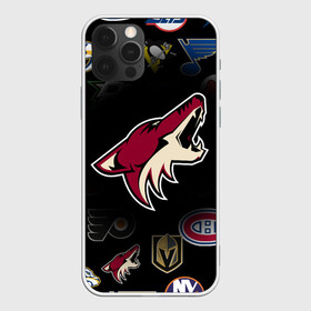 Чехол для iPhone 12 Pro с принтом Arizona Coyotes | NHL (Z) , силикон | область печати: задняя сторона чехла, без боковых панелей | anaheim ducks | arizona coyotes | boston bruins | buffalo sabres | calgary flames | canadiens de montreal | carolina hurricanes | chicago blackhawks | colorado avalanche | columbus blue jackets | dallas stars | detroit red wings | edmonton oil | hockey | 