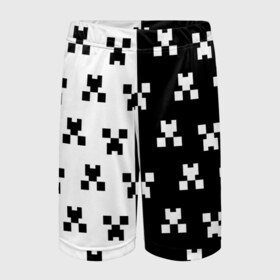 Детские спортивные шорты 3D с принтом MINECRAFT CREEPER ,  100% полиэстер
 | пояс оформлен широкой мягкой резинкой, ткань тянется
 | block | creeper | cube | minecraft | pixel | блок | геометрия | крафт | крипер | кубики | майнкрафт | пиксели
