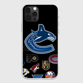 Чехол для iPhone 12 Pro Max с принтом NHL Vancouver Canucks | НХЛ (Z) , Силикон |  | anaheim ducks | arizona coyotes | boston bruins | buffalo sabres | canadiens de montreal | carolina hurricanes | chicago blackhawks | colorado | hockey | nhl | vancouver canucks | нхл | паттерн | спорт | хоккей