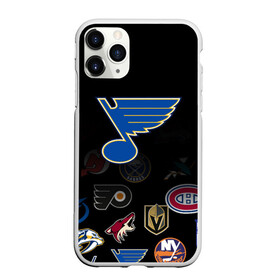 Чехол для iPhone 11 Pro матовый с принтом NHL St Louis Blues (Z) , Силикон |  | Тематика изображения на принте: anaheim ducks | arizona coyotes | boston bruins | buffalo sabres | canadiens de montreal | carolina hurricanes | chicago blackhawks | colorado | hockey | nhl | st. louis blues | нхл | паттерн | спорт | хоккей