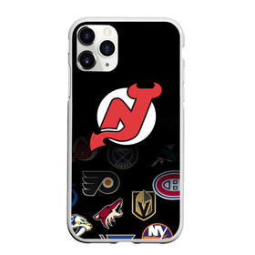 Чехол для iPhone 11 Pro матовый с принтом NHL New Jersey Devils (Z) , Силикон |  | Тематика изображения на принте: anaheim ducks | arizona coyotes | boston bruins | buffalo sabres | calgary flames | carolina hurricanes | chicago blackhawks | colorado | hockey | new jersey devils | nhl | нхл | паттерн | спорт | хоккей