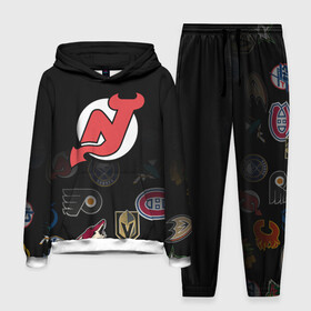 Мужской костюм 3D (с толстовкой) с принтом NHL New Jersey Devils (Z) ,  |  | anaheim ducks | arizona coyotes | boston bruins | buffalo sabres | calgary flames | carolina hurricanes | chicago blackhawks | colorado | hockey | new jersey devils | nhl | нхл | паттерн | спорт | хоккей