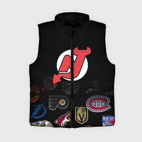 Женский жилет утепленный 3D с принтом NHL New Jersey Devils (Z) ,  |  | anaheim ducks | arizona coyotes | boston bruins | buffalo sabres | calgary flames | carolina hurricanes | chicago blackhawks | colorado | hockey | new jersey devils | nhl | нхл | паттерн | спорт | хоккей