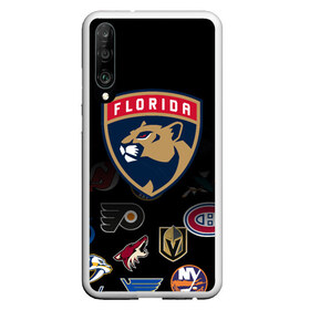 Чехол для Honor P30 с принтом NHL Florida Panthers (Z) , Силикон | Область печати: задняя сторона чехла, без боковых панелей | Тематика изображения на принте: anaheim ducks | arizona coyotes | boston bruins | buffalo sabres | calgary flames | canadiens de montreal | chicago blackhawks | colorado | florida panthers | hockey | nhl | нхл | паттерн | спорт | хоккей