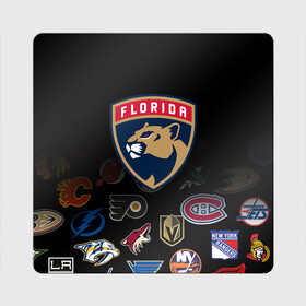 Магнит виниловый Квадрат с принтом NHL Florida Panthers (Z) , полимерный материал с магнитным слоем | размер 9*9 см, закругленные углы | anaheim ducks | arizona coyotes | boston bruins | buffalo sabres | calgary flames | canadiens de montreal | chicago blackhawks | colorado | florida panthers | hockey | nhl | нхл | паттерн | спорт | хоккей
