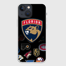 Чехол для iPhone 13 mini с принтом NHL Florida Panthers (Z) ,  |  | anaheim ducks | arizona coyotes | boston bruins | buffalo sabres | calgary flames | canadiens de montreal | chicago blackhawks | colorado | florida panthers | hockey | nhl | нхл | паттерн | спорт | хоккей