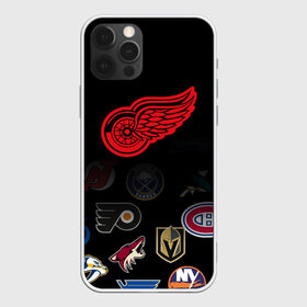 Чехол для iPhone 12 Pro Max с принтом NHL Detroit Red Wings (Z) , Силикон |  | anaheim ducks | arizona coyotes | boston bruins | buffalo sabres | calgary flames | canadiens de montreal | carolina hurricanes | colorado | detroit red wings | hockey | nhl | нхл | паттерн | спорт | хоккей