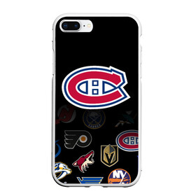 Чехол для iPhone 7Plus/8 Plus матовый с принтом NHL Canadiens de Montr?al (Z) , Силикон | Область печати: задняя сторона чехла, без боковых панелей | Тематика изображения на принте: anaheim ducks | arizona coyotes | boston bruins | buffalo sabres | calgary flames | canadiens de montreal | carolina hurricanes | chicago blackhawks | colorado | hockey | nhl | нхл | паттерн | спорт | хоккей