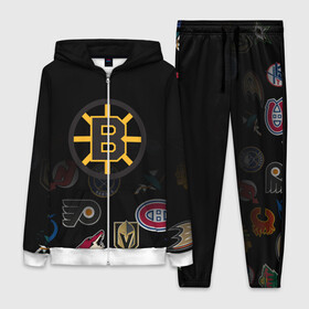 Женский костюм 3D с принтом NHL Boston Bruins (Z) ,  |  | anaheim ducks | arizona coyotes | boston bruins | buffalo sabres | calgary flames | canadiens de montreal | carolina hurricanes | chicago blackhawks | colorado | hockey | nhl | нхл | паттерн | спорт | хоккей