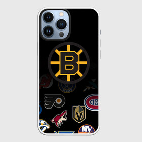 Чехол для iPhone 13 Pro Max с принтом NHL Boston Bruins (Z) ,  |  | anaheim ducks | arizona coyotes | boston bruins | buffalo sabres | calgary flames | canadiens de montreal | carolina hurricanes | chicago blackhawks | colorado | hockey | nhl | нхл | паттерн | спорт | хоккей