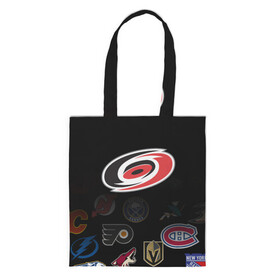 Шоппер 3D с принтом NHL Carolina Hurricanes (Z) , 100% полиэстер | Плотность: 200 г/м2; Размер: 34×35 см; Высота лямок: 30 см | anaheim ducks | arizona coyotes | boston bruins | buffalo sabres | calgary flames | canadiens de montreal | carolina hurricanes | chicago blackhawks | colorado | hockey | nhl | нхл | паттерн | спорт | хоккей