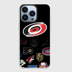 Чехол для iPhone 13 Pro с принтом NHL Carolina Hurricanes (Z) ,  |  | anaheim ducks | arizona coyotes | boston bruins | buffalo sabres | calgary flames | canadiens de montreal | carolina hurricanes | chicago blackhawks | colorado | hockey | nhl | нхл | паттерн | спорт | хоккей