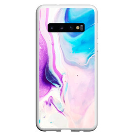 Чехол для Samsung Galaxy S10 с принтом Акварельные разводы , Силикон | Область печати: задняя сторона чехла, без боковых панелей | paint | paints | акварель | акварельные разводы | брызги | брызги краски | брызги красок | краска | краски | нежная | нежный | пятна краски | разводы | разводы краски | смешивание красок | фон | цвета