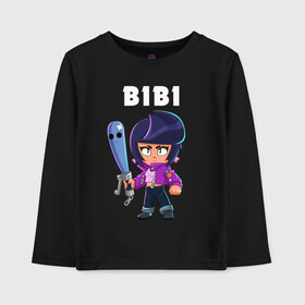 Детский лонгслив хлопок с принтом BRAWL STARS BIBI , 100% хлопок | круглый вырез горловины, полуприлегающий силуэт, длина до линии бедер | bibi | brawl stars | coach mike | crow | gale | leon | leon shark | max | mecha crow | mortis | mr.p | phoenix | sally leon | sandy | spike | sprout | tara | unicorn | virus 8 bit | werewolf | ворон | оборотень