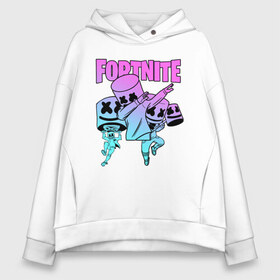 Женское худи Oversize хлопок с принтом FORTNITE x MARSHMELLO , френч-терри — 70% хлопок, 30% полиэстер. Мягкий теплый начес внутри —100% хлопок | боковые карманы, эластичные манжеты и нижняя кромка, капюшон на магнитной кнопке | deadmau5 | fortnite | fortnite 2 | fortnite x маршмелло | ikonik | marshmello | ninja | ninja streamer | raven | travis scott | ворон | иконик | ниндзя | пили | рейвен | трэвис скотт | фортнайт