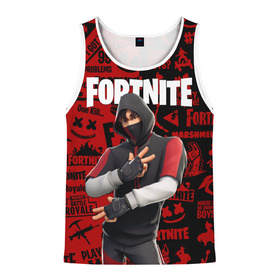 Мужская майка 3D с принтом FORTNITE x IKONIK , 100% полиэстер | круглая горловина, приталенный силуэт, длина до линии бедра. Пройма и горловина окантованы тонкой бейкой | deadmau5 | fortnite | fortnite 2 | fortnite x маршмелло | ikonik | marshmello | ninja | ninja streamer | raven | travis scott | ворон | иконик | ниндзя | пили | рейвен | трэвис скотт | фортнайт