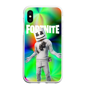 Чехол для iPhone XS Max матовый с принтом FORTNITE x MARSHMELLO , Силикон | Область печати: задняя сторона чехла, без боковых панелей | deadmau5 | fortnite | fortnite 2 | fortnite x маршмелло | ikonik | marshmello | ninja | ninja streamer | raven | travis scott | ворон | иконик | ниндзя | пили | рейвен | трэвис скотт | фортнайт