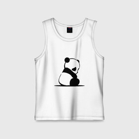 Детская майка хлопок с принтом Милая панда (Z) ,  |  | Тематика изображения на принте: ailuropoda melanoleuca | ailurus fulgens | бамбуковый медведь | большая панда | звери | малая панда | медведь | милая панда | няшка | панда
