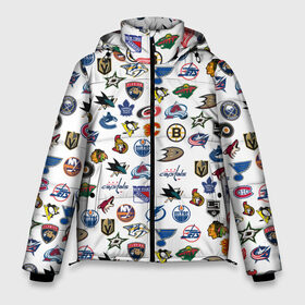 Мужская зимняя куртка 3D с принтом NHL PATTERN (Z) , верх — 100% полиэстер; подкладка — 100% полиэстер; утеплитель — 100% полиэстер | длина ниже бедра, свободный силуэт Оверсайз. Есть воротник-стойка, отстегивающийся капюшон и ветрозащитная планка. 

Боковые карманы с листочкой на кнопках и внутренний карман на молнии. | anaheim ducks | arizona coyotes | boston bruins | buffalo sabres | calgary flames | canadiens de montreal | carolina hurricanes | chicago blackhawks | colorado | hockey | nhl | нхл | паттерн | спорт | хоккей