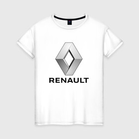 Женская футболка хлопок с принтом RENAULT. , 100% хлопок | прямой крой, круглый вырез горловины, длина до линии бедер, слегка спущенное плечо | abstract | auto | brand | car | geometry | renault | sport | texture | абстракция | авто | автомобильные | бренд | геометрия | классика | машины | модные | ренаулт | спорт | стиль | текстура