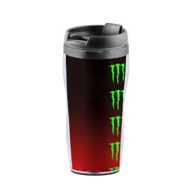 Термокружка-непроливайка с принтом MONSTER ENERGY (Z) , внутренняя часть — пищевой пластик, наружная часть — прозрачный пластик, между ними — полиграфическая вставка с рисунком | объем — 350 мл, герметичная крышка | black monster | bmx | claw | cybersport | energy | monster | monster energy | moto | motocross | race | sport | киберспорт | когти | монстер энерджи | монстр | мото | мотокросс | ралли | скейтбординг | спорт | т | энергия