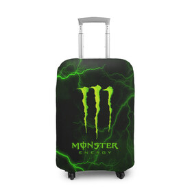 Чехол для чемодана 3D с принтом MONSTER ENERGY , 86% полиэфир, 14% спандекс | двустороннее нанесение принта, прорези для ручек и колес | amg | auto | bmw | honda | jdm | mercedes | nissan | porsche | racing | sport | subar | toyota | автомобил | автомобильные | киа | лексус | марка | машины | митсубиси | ниссан | порше | спорт | субару | тесла | тойота | хонда