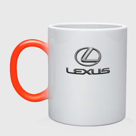 Кружка хамелеон с принтом LEXUS , керамика | меняет цвет при нагревании, емкость 330 мл | Тематика изображения на принте: auto | lexus | sport | авто | автомобиль | автомобильные | бренд | лексус | марка | машины | спорт