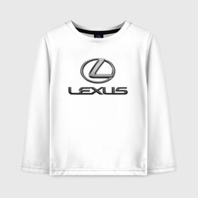 Детский лонгслив хлопок с принтом LEXUS , 100% хлопок | круглый вырез горловины, полуприлегающий силуэт, длина до линии бедер | auto | lexus | sport | авто | автомобиль | автомобильные | бренд | лексус | марка | машины | спорт