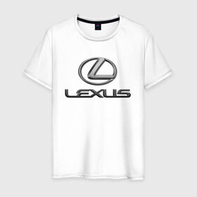 Мужская футболка хлопок с принтом LEXUS , 100% хлопок | прямой крой, круглый вырез горловины, длина до линии бедер, слегка спущенное плечо. | auto | lexus | sport | авто | автомобиль | автомобильные | бренд | лексус | марка | машины | спорт