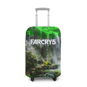 Чехол для чемодана 3D с принтом FARCRY5 , 86% полиэфир, 14% спандекс | двустороннее нанесение принта, прорези для ручек и колес | far cry | farcry | game | ubisof | выживание | джунгли | игры | остров | фар край