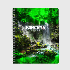 Тетрадь с принтом FARCRY5 , 100% бумага | 48 листов, плотность листов — 60 г/м2, плотность картонной обложки — 250 г/м2. Листы скреплены сбоку удобной пружинной спиралью. Уголки страниц и обложки скругленные. Цвет линий — светло-серый
 | far cry | farcry | game | ubisof | выживание | джунгли | игры | остров | фар край