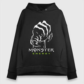 Женское худи Oversize хлопок с принтом MONSTER ENERGY (Z) , френч-терри — 70% хлопок, 30% полиэстер. Мягкий теплый начес внутри —100% хлопок | боковые карманы, эластичные манжеты и нижняя кромка, капюшон на магнитной кнопке | black monster | bmx | claw | cybersport | energy | monster | monster energy | moto | motocross | race | sport | киберспорт | когти | монстер энерджи | монстр | мото | мотокросс | ралли | скейтбординг | спорт | т | энергия