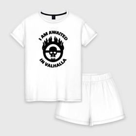 Женская пижама с шортиками хлопок с принтом Mad Max sign , 100% хлопок | футболка прямого кроя, шорты свободные с широкой мягкой резинкой | mad max | mad max fury road | безумный макс | мад макс | мед макс мэд макс