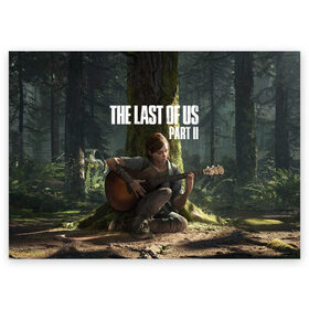 Поздравительная открытка с принтом The Last of Us part 2 , 100% бумага | плотность бумаги 280 г/м2, матовая, на обратной стороне линовка и место для марки
 | Тематика изображения на принте: day | ellie | games | joel | naughty dog | день | джоэл | игры | одни из нас | часть 2 | элли