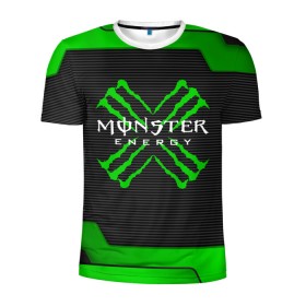 Мужская футболка 3D спортивная с принтом MONSTER ENERGY (Z) , 100% полиэстер с улучшенными характеристиками | приталенный силуэт, круглая горловина, широкие плечи, сужается к линии бедра | black monster | bmx | claw | cybersport | energy | monster | monster energy | moto | motocross | race | sport | киберспорт | когти | монстер энерджи | монстр | мото | мотокросс | ралли | скейтбординг | спорт | энергия