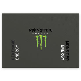 Поздравительная открытка с принтом MONSTER ENERGY (Z) , 100% бумага | плотность бумаги 280 г/м2, матовая, на обратной стороне линовка и место для марки
 | Тематика изображения на принте: black monster | bmx | claw | cybersport | energy | monster | monster energy | moto | motocross | race | sport | киберспорт | когти | монстер энерджи | монстр | мото | мотокросс | ралли | скейтбординг | спорт | энергия