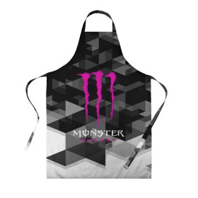 Фартук 3D с принтом MONSTER ENERGY (Z) , 100% полиэстер | общий размер — 65 х 85 см, ширина нагрудника — 26 см, горловина — 53 см, длина завязок — 54 см, общий обхват в поясе — 173 см. Принт на завязках и на горловине наносится с двух сторон, на основной части фартука — только с внешней стороны | black monster | bmx | claw | cybersport | energy | monster | monster energy | moto | motocross | race | sport | киберспорт | когти | монстер энерджи | монстр | мото | мотокросс | ралли | скейтбординг | спорт | энергия