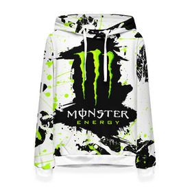 Женская толстовка 3D с принтом MONSTER ENERGY (Z) , 100% полиэстер  | двухслойный капюшон со шнурком для регулировки, мягкие манжеты на рукавах и по низу толстовки, спереди карман-кенгуру с мягким внутренним слоем. | black monster | bmx | claw | cybersport | energy | monster | monster energy | moto | motocross | race | sport | киберспорт | когти | монстер энерджи | монстр | мото | мотокросс | ралли | скейтбординг | спорт | т | энергия