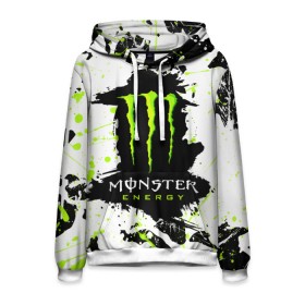 Мужская толстовка 3D с принтом MONSTER ENERGY (Z) , 100% полиэстер | двухслойный капюшон со шнурком для регулировки, мягкие манжеты на рукавах и по низу толстовки, спереди карман-кенгуру с мягким внутренним слоем. | Тематика изображения на принте: black monster | bmx | claw | cybersport | energy | monster | monster energy | moto | motocross | race | sport | киберспорт | когти | монстер энерджи | монстр | мото | мотокросс | ралли | скейтбординг | спорт | т | энергия