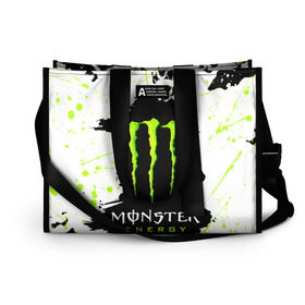 Сумка-шоппер 3D с принтом MONSTER ENERGY (Z) , 100% полиэстер | застегивается на металлическую кнопку; внутренний карман застегивается на молнию. Стенки укреплены специальным мягким материалом, чтобы защитить содержимое от несильных ударов
 | black monster | bmx | claw | cybersport | energy | monster | monster energy | moto | motocross | race | sport | киберспорт | когти | монстер энерджи | монстр | мото | мотокросс | ралли | скейтбординг | спорт | т | энергия