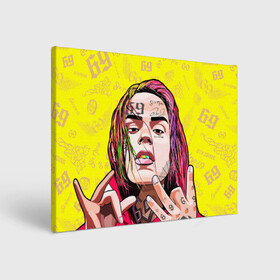 Холст прямоугольный с принтом 6IX9INE , 100% ПВХ |  | Тематика изображения на принте: 6ix9ine | gooba | hernandez | tekashi