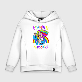 Детское худи Oversize хлопок с принтом 6IX9INE , френч-терри — 70% хлопок, 30% полиэстер. Мягкий теплый начес внутри —100% хлопок | боковые карманы, эластичные манжеты и нижняя кромка, капюшон на магнитной кнопке | Тематика изображения на принте: 6ix9ine | gooba | hernandez | tekashi