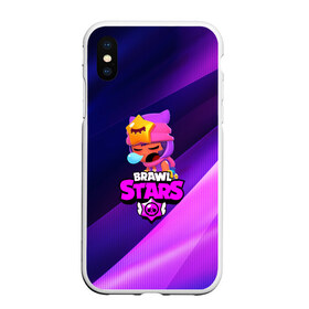 Чехол для iPhone XS Max матовый с принтом BRAWL STARSSANDY , Силикон | Область печати: задняя сторона чехла, без боковых панелей | 8 | 8 bit | bibi | brawl stars | brock | bull | crow | dinomike | el primo | leon | mobile game | mr.p | nita | poko | ricochet | stars | tara | бравл старс | ворон | леон | мобильные игры